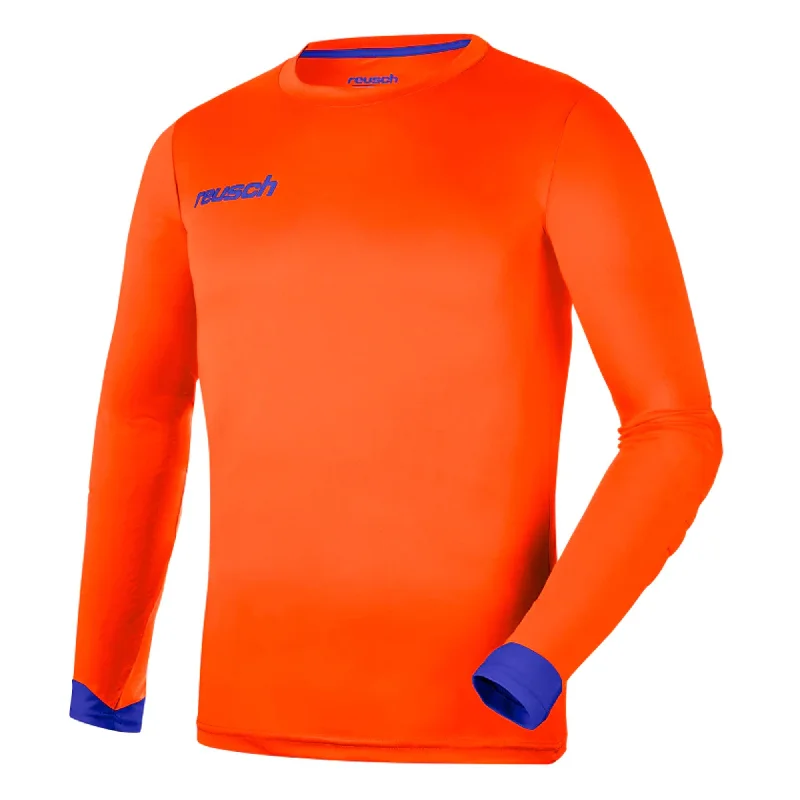 Football Jersey With Old-School Charm-Reusch Kids Match Long Sleeve Padded Goalkeeper Jersey Orange/Blue