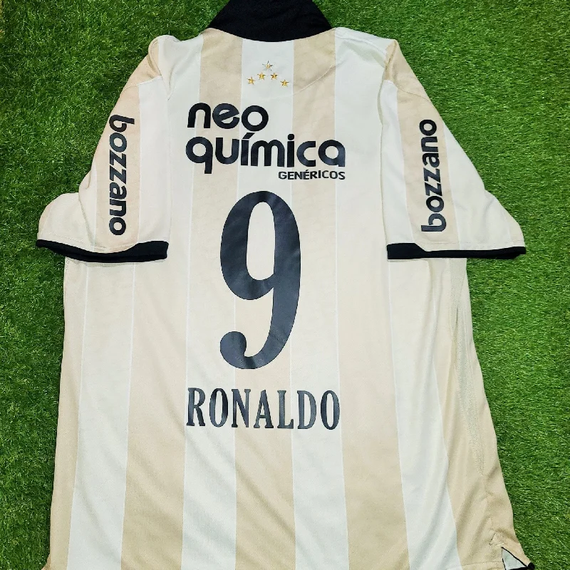 Football Jersey For Parade Wear-Ronaldo Corinthians Nike 2010 2011 SPECIAL ANNIVERSARY CENTENARY 100 YEARS Jersey Camiseta Shirt XL