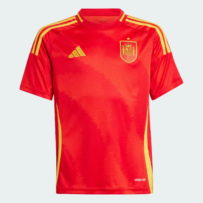 Football Jersey With Gritty Look-Youth Spain 2024 Home Jersey