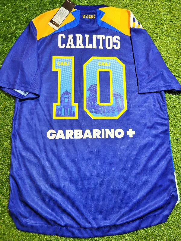 Football Jersey With Varsity Letters-Tevez Boca Juniors 2020 2021 Third Adidas HEAT.RDY PLAYER ISSUE Jersey Shirt Camiseta Maglia M SKU# GK3191