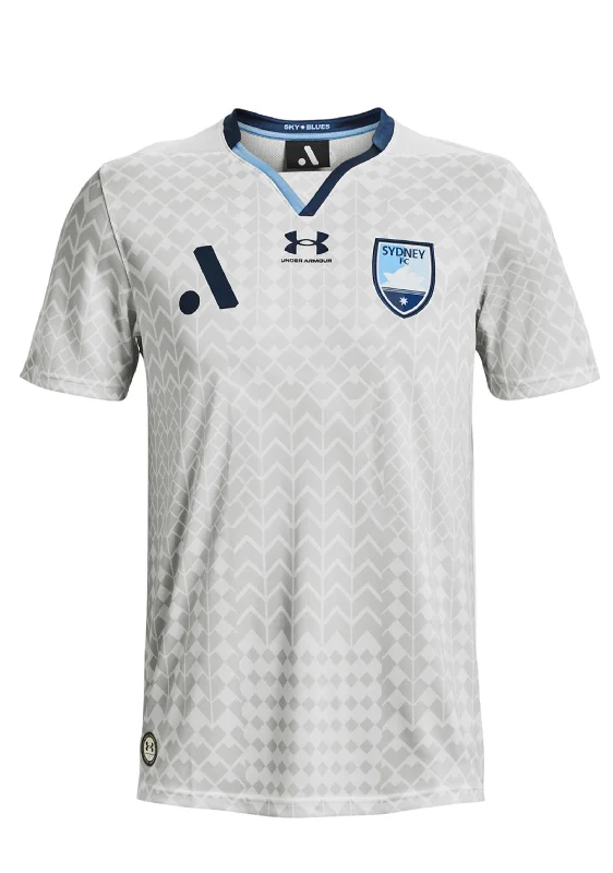 Football Jersey With Embroidered Logos-Under Armour Boys Sydney FC Replica Jersey <br> 1372242 102