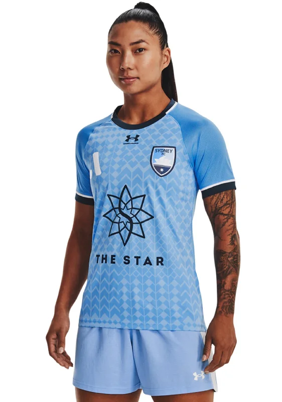 Football Jersey With Playoff Vibes-Under Armour Womens Sydney FC Replica Jersey <br> 1372238 496