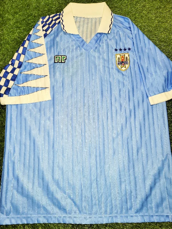 Football Jersey For Backup Players-Uruguay Enerre 1992 Home Jersey Shirt Camiseta XL