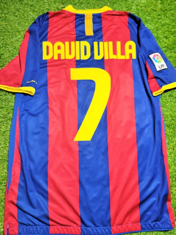 Football Jersey For Forum Debates-Villa Barcelona Home Nike 2010 2011 Soccer Jersey Shirt L SKU# 382354-486