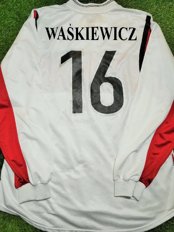 Football Jersey For Toddler Fans-Waskiewicz Poland Nike 1998 MATCH WORN FRIENDLY Jersey Shirt Polen Trikot Polska Polski Piłka Nożna XL