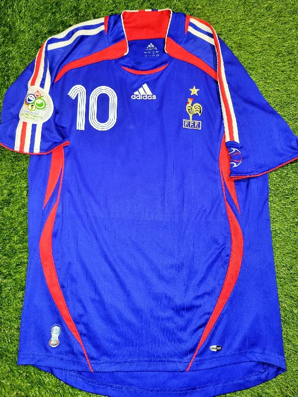 Football Jersey For Alumni Fans-Zidane France 2006 WORLD CUP Jersey Maillot Shirt M SKU# 740126 AZB001