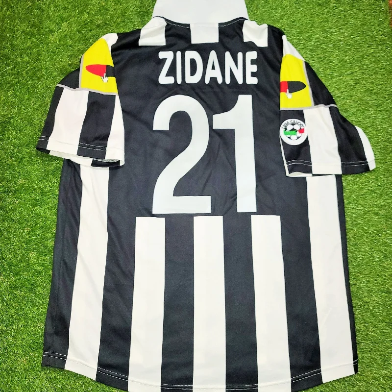 Football Jersey For Game Watches-Zidane Juventus 2000 2001 Lotto CIAO WEB Home Jersey Shirt Maglia Maillot XL