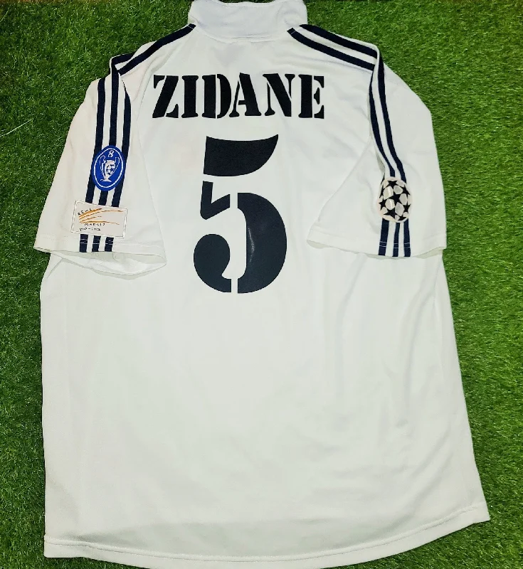 Football Jersey With Desert Vibes-Zidane Real Madrid Centenary 2001 2002 UEFA Jersey Shirt Maillot XL SKU# 134748 ASR001